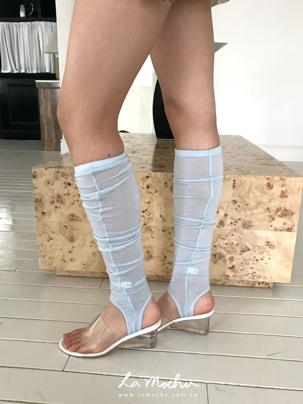 百搭踩腳透膚襪